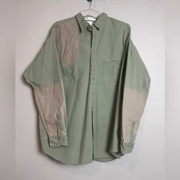 Columbia Sportswear Company Other - Columbia‎ Hunting Shirt Mens XXL Olive Quilted Shoulder Outdoor Workwear Utility